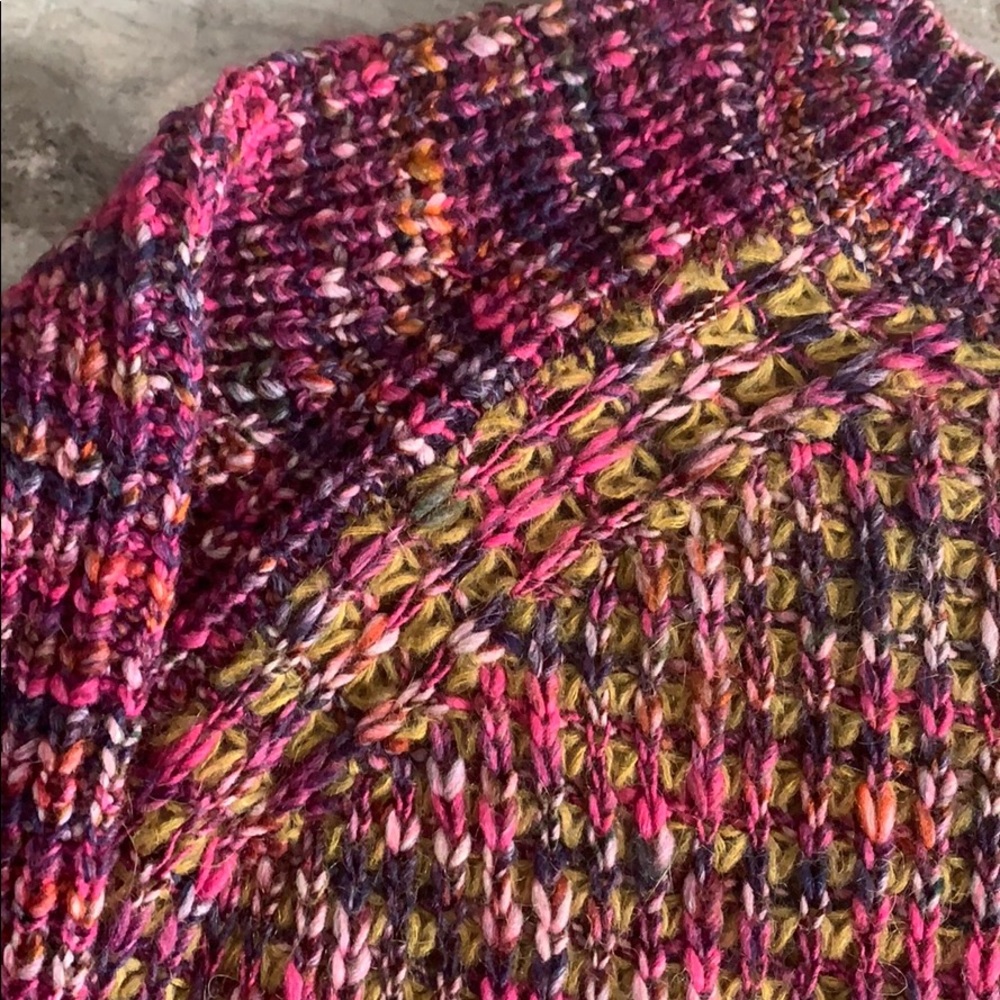 Moth Pink Ribbed Relaxed Hoodie - Picture 3 of 4